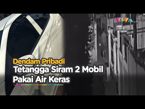 CCTV Bocor, 2 Mobil Baru Disiram Air Keras Oleh Tetangga Iri Hati