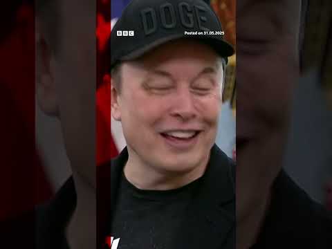 Tech mogul Elon Musk was seen sporting a black eye at the White House. #elonmusk  #us  #bbcnews