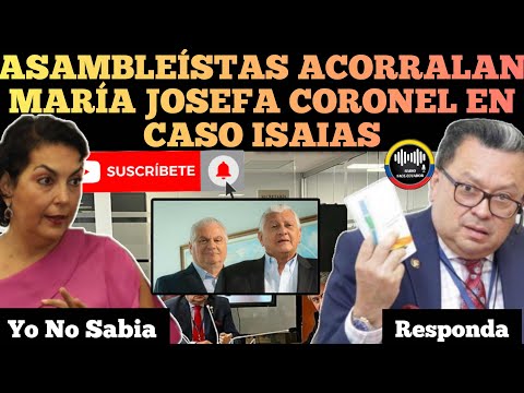 ASAMBLEÍSTA ACORRALA DR. MARÍA JOSEFA CORONEL POR SU VINCULO CON LOS HERMANOS ISAIAS NOTICIAS RFE TV