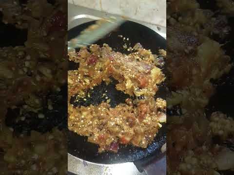 बैगन का भर्ता 🍆🍆💜 YouTube shorts channel #viral #cooking #comedy #funny #new #trending