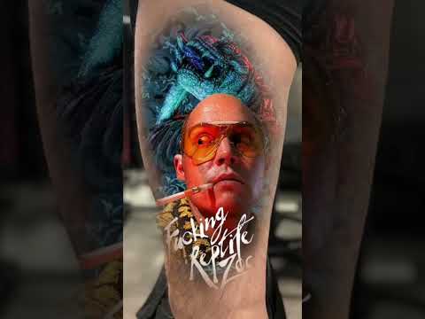 🔴Going live tomorrow 12:00-22:00 (CEST) while tattooing a «Fear and Loathing in Las Vegas» piece!