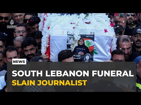 Israeli attacks on Southern Lebanon: Funeral held for slain journalist