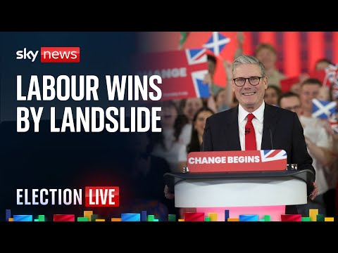 Watch Election Night Live:  Labour to win a landslide - exit poll