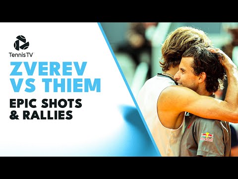 Alexander Zverev vs Dominic Thiem: EPIC Shots & Rallies