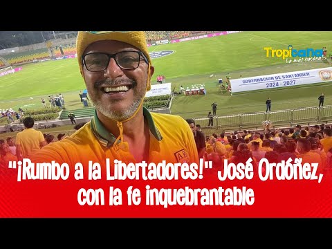 José Ordóñez, quiere ver campeón Bucaramanga: “¡Rumbo a la Libertadores!”