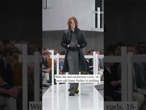 Adelaide teen models for Prada at Milan Fashion Week