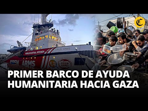 PRIMER BARCO con AYUDA HUMANITARIA zarpa hacia GAZA en medio de la crisis | El Comercio