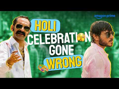 Holi Celebration GONE WRONG 😨 | Mirzapur, Aavesham, Good Newwz | Prime Video India #movie #happyholi