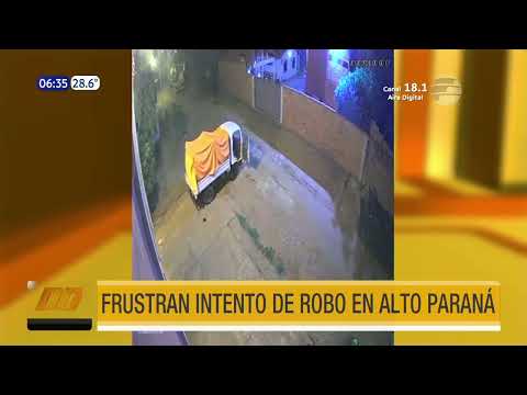 Frustran intento de robo en Alto Paraná