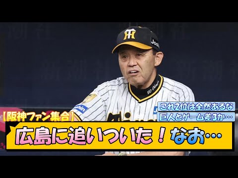 【阪神ファン集合】広島に追いついた！なお…【なんJ/2ch/5ch/ネット 反応 まとめ/阪神タイガース/岡田監督/巨人】