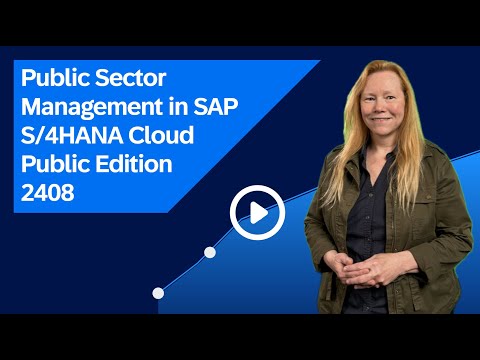 Public Sector Management in SAP S/4HANA Cloud Public Edition 2408