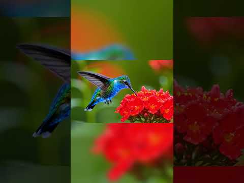 You Won't Believe This Hummingbird with GLOWING NEON Wings! #shorts #shortvideo #youtubeshorts