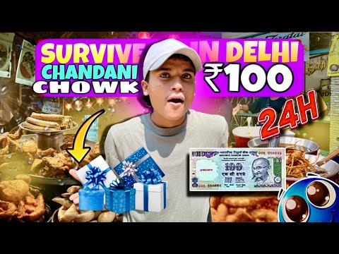 Survived a Day in Chandni Chowk with ₹100! 🔥😨