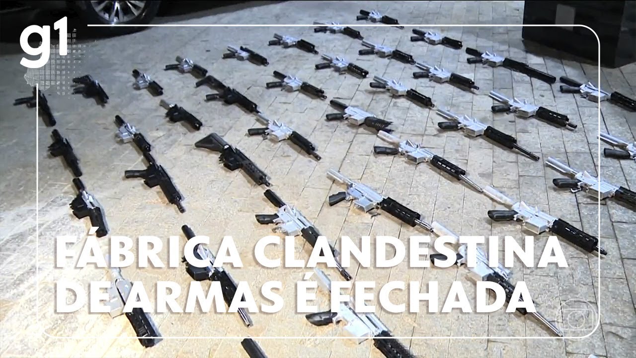 JH PF e PM descobrem fábrica clandestina de armas no interior de São Paulo