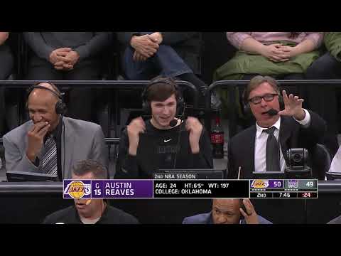 Austin Reaves joins the broadcast during Lakers vs Kings | January 7, 2023 video clip