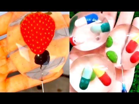 ODDLY SATISFYING VIDEO SYRINGE AND SLIME