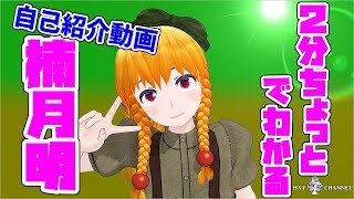 【新人VTuber】2分ちょっとでわかる 楠月明【自己紹介】