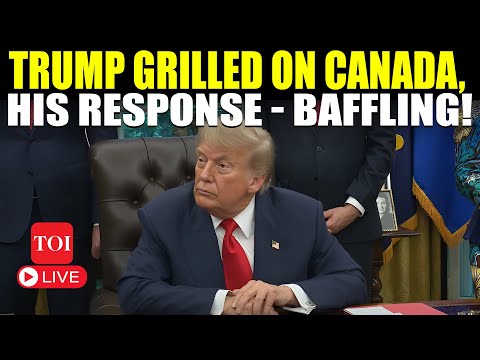Trump LIVE | ‘DON’T ASK ME THAT’: Trump Snaps At Reporter For Canada Question | Rwanda-Congo Peace
