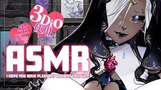 【ASMR／3Dio】あなたの寝る前の貴重な時間、一体誰と一緒に過ごすのかしら？ちゃんとそのお口で教えてちょうだいね。／囁き・吐息・オイルマ