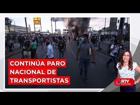 Continúan protestas: Cuarto día de paro de transportistas  - RTV Noticias