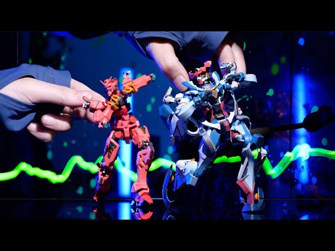 Stop-Motion Animation: GQuuuuuuX and Red Gundam Dancing to Plazma (Kenshi Yonezu)