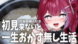 🍚炊飯器買った╎初見さん来ないと一生おかずが食べられない生活1日目╎#vtuber #羽壱まほ