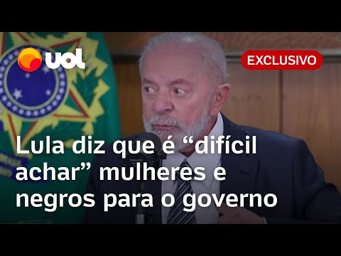 Lula diz que quer mais mulheres e negros no governo, 'mas que é mais difícil achar': 'Oferta menor'