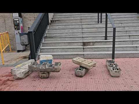 ALUCINANDO. Es Segovia. Efectos de la tormenta en Segovia. Plaza de la Universidad.  22/9/2024