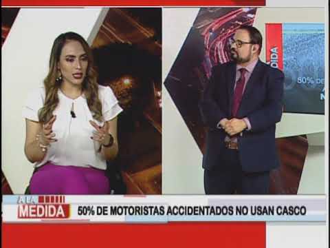 50% de los motoristas accidentados no utilizan casco