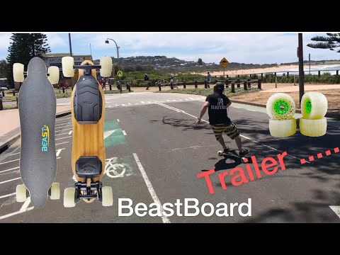 BeastBoard Dual Belt Drive powered by HobbyWing ft. Viper 110mm Honeycomb wheels - Trailer/Teaser