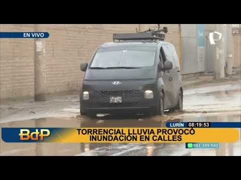 Lurín: vecinos a la espera de las autoridades tras aniegos en calles y casas afectadas las lluvias