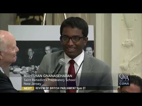 Mahishan is honored in the U.S. Senate and White House by President Obama & Senator Cory Booker.
