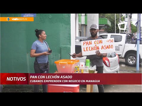 Cubanos conquistan el paladar de los capitalinos a través del “pan con lechón”