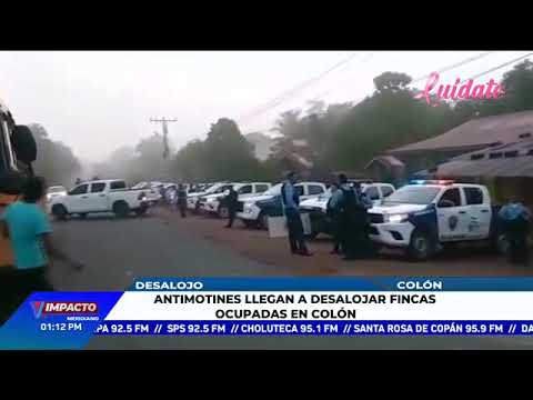 Desalojo Policial en Sonaguera: campesinos desocuparán tierras de Standard Fruit