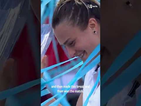 Aryna Sabalenka's most MEMORABLE match on Tour? 💭 #shorts #tennis #wta