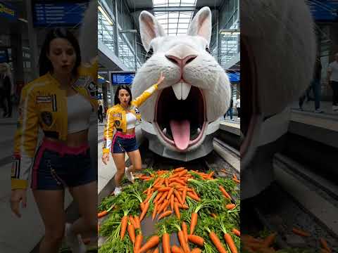 Cute KPop Rumi Rabbit Train #katebrush #viral #kpop