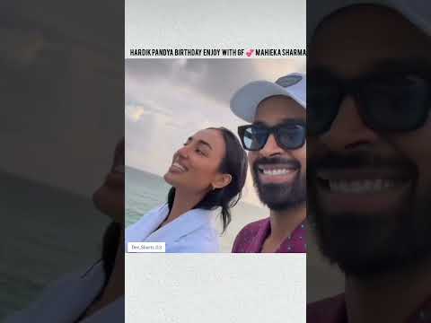Hardik pandey with New Gf Maheka Sarma♥️😍💯😇❤️🥰😘❤️‍🩹💥😱😱#hardikpandya #cricket #india #viral #tranding