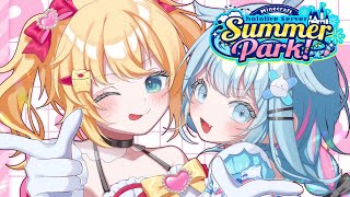 【Minecraft】#ホロ鯖サマーパーク すうはあでジェットコースター🎢【水宮枢:赤井はあと／ホロライブ】