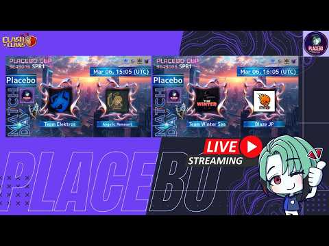 【クラクラ】 Team Elektros vs Angelic Remnant | Team Winter Sea vs Blaze JP 💊Placebo Cup | clash of clans