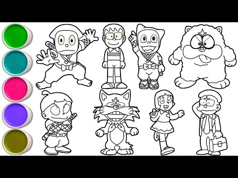 Draw Ninja Hattori Characters in Minutes - Kanzo Hattori, Kenichi Mitsuba, Shinzō Hattori & others
