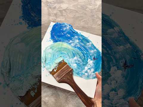 空を描く！！！！！！！！#art #artdrawing #モリモリアート