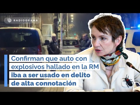 Confirman que auto con explosivos hallado en la RM iba a ser usado en delito de alta connotación