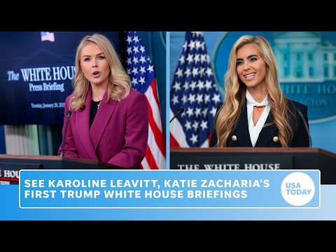 Katie Zacharia and Karoline Leavitt: Comparing Trump press secretaries first White House briefings