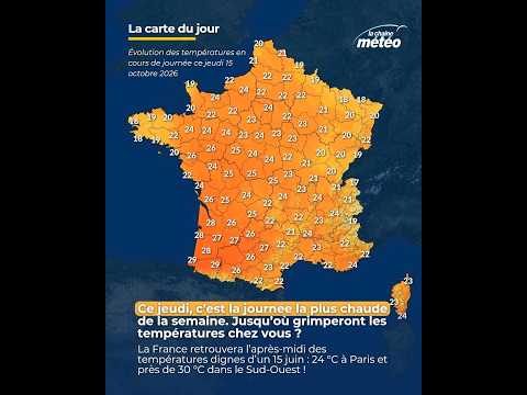 Journée la plus chaude de la semaine