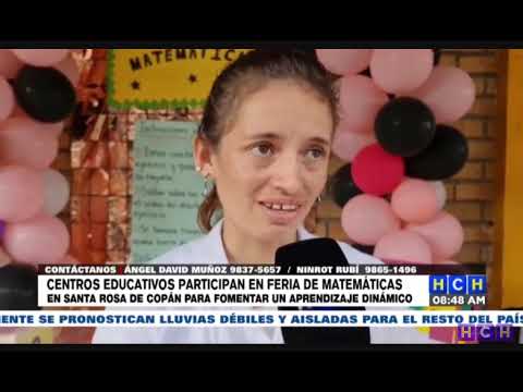 Centros educativos  de Santa Rosa de Copán participaron en la feria de matemáticas