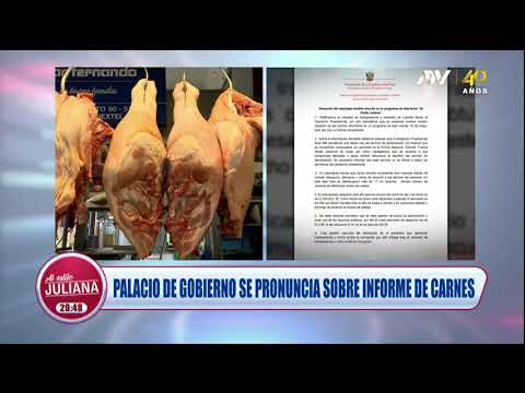 Palacio de Gobierno se pronuncia tras informe de AEJ sobre compra de carnes