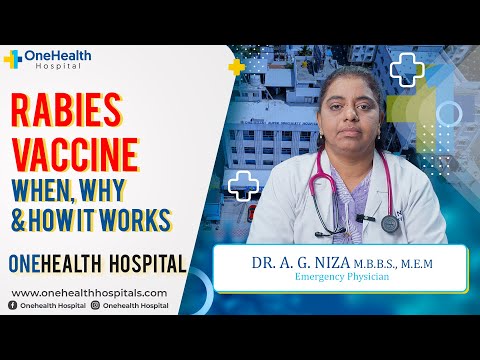 Rabies Vaccine: When, Why & How It Works | Dr. A. G. Niza | OneHealth Hospital Vandalur