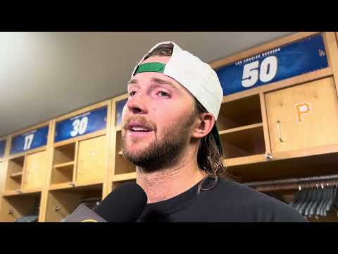 Carmen Mlodzinski, Pirates, on his outing vs. the Dodgers