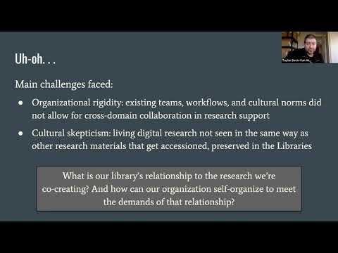 ACRL DSS ORDG: Agile Skunks: Interdisciplinary Collaboration in Support of Digital Research Outputs
