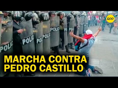 Protesta contra Pedro Castillo: Ciudadanos se manifestaron en el Centro de Lima